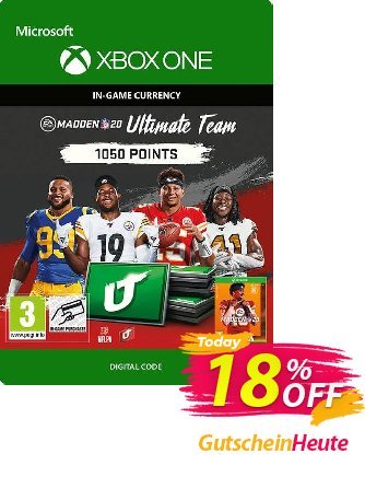 Madden NFL 20 1050 MUT Points Xbox One Coupon, discount Madden NFL 20 1050 MUT Points Xbox One Deal. Promotion: Madden NFL 20 1050 MUT Points Xbox One Exclusive Easter Sale offer 