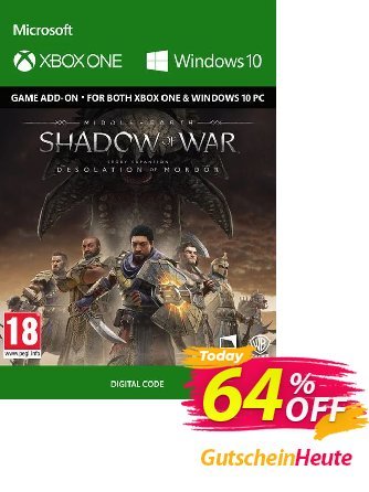 Middle-Earth Shadow of War - The Desolation of Mordor Expansion Xbox One/PC Gutschein Middle-Earth Shadow of War - The Desolation of Mordor Expansion Xbox One/PC Deal Aktion: Middle-Earth Shadow of War - The Desolation of Mordor Expansion Xbox One/PC Exclusive Easter Sale offer 