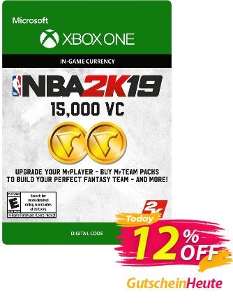 NBA 2K19: 15,000 VC Xbox One Gutschein NBA 2K19: 15,000 VC Xbox One Deal Aktion: NBA 2K19: 15,000 VC Xbox One Exclusive Easter Sale offer 
