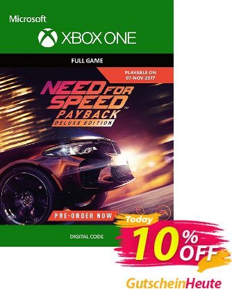Need for Speed Payback Deluxe Edition Xbox One Gutschein Need for Speed Payback Deluxe Edition Xbox One Deal Aktion: Need for Speed Payback Deluxe Edition Xbox One Exclusive Easter Sale offer 