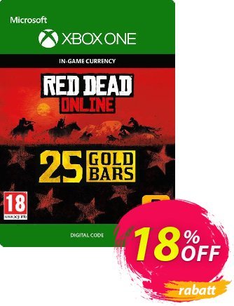 Red Dead Online: 25 Gold Bars Xbox One Gutschein Red Dead Online: 25 Gold Bars Xbox One Deal Aktion: Red Dead Online: 25 Gold Bars Xbox One Exclusive Easter Sale offer 