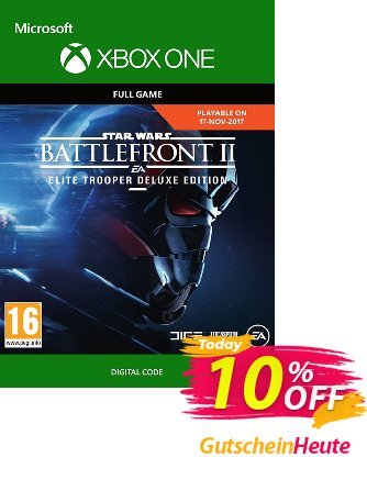 Star Wars Battlefront 2: Elite Trooper Deluxe Edition Xbox One Gutschein Star Wars Battlefront 2: Elite Trooper Deluxe Edition Xbox One Deal Aktion: Star Wars Battlefront 2: Elite Trooper Deluxe Edition Xbox One Exclusive Easter Sale offer 