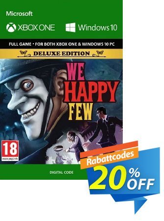 We Happy Few Deluxe Edition Xbox One / PC Coupon, discount We Happy Few Deluxe Edition Xbox One / PC Deal. Promotion: We Happy Few Deluxe Edition Xbox One / PC Exclusive Easter Sale offer 