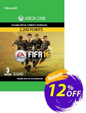 Fifa 16 - 2200 FUT Points - Xbox One  Gutschein Fifa 16 - 2200 FUT Points (Xbox One) Deal Aktion: Fifa 16 - 2200 FUT Points (Xbox One) Exclusive Easter Sale offer 
