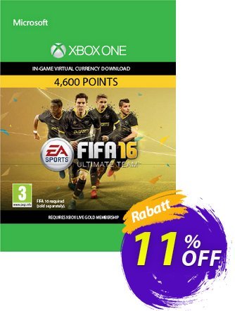 Fifa 16 - 4600 FUT Points - Xbox One  Gutschein Fifa 16 - 4600 FUT Points (Xbox One) Deal Aktion: Fifa 16 - 4600 FUT Points (Xbox One) Exclusive Easter Sale offer 