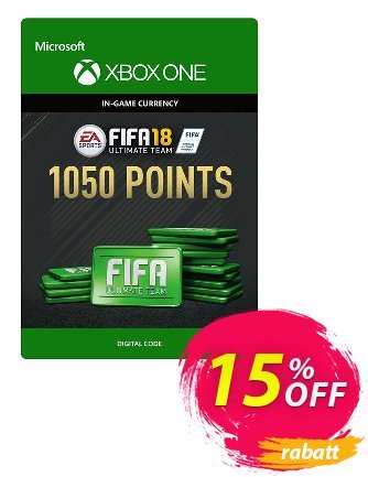 Fifa 18 - 1050 FUT Points - Xbox One  Gutschein Fifa 18 - 1050 FUT Points (Xbox One) Deal Aktion: Fifa 18 - 1050 FUT Points (Xbox One) Exclusive Easter Sale offer 