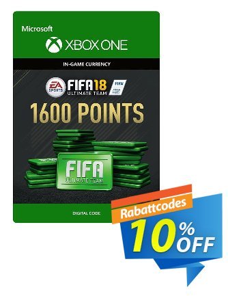 Fifa 18 - 1600 FUT Points - Xbox One  Gutschein Fifa 18 - 1600 FUT Points (Xbox One) Deal Aktion: Fifa 18 - 1600 FUT Points (Xbox One) Exclusive Easter Sale offer 