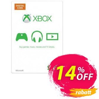 Microsoft Gift Card - $15 - Xbox One/360  Gutschein Microsoft Gift Card - $15 (Xbox One/360) Deal Aktion: Microsoft Gift Card - $15 (Xbox One/360) Exclusive Easter Sale offer 