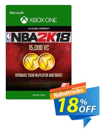 NBA 2K18 15,000 VC - Xbox One  Gutschein NBA 2K18 15,000 VC (Xbox One) Deal Aktion: NBA 2K18 15,000 VC (Xbox One) Exclusive Easter Sale offer 