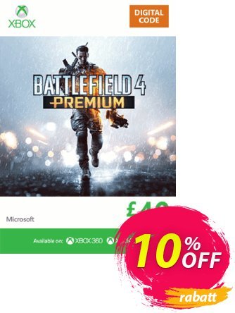 Xbox Live 40 GBP Gift Card: Battlefield 4 Premium (Xbox 360/One) Coupon, discount Xbox Live 40 GBP Gift Card: Battlefield 4 Premium (Xbox 360/One) Deal. Promotion: Xbox Live 40 GBP Gift Card: Battlefield 4 Premium (Xbox 360/One) Exclusive Easter Sale offer 