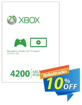 Xbox Live 4200 Microsoft Points (Xbox 360) discount coupon Xbox Live 4200 Microsoft Points (Xbox 360) Deal - Xbox Live 4200 Microsoft Points (Xbox 360) Exclusive Easter Sale offer 