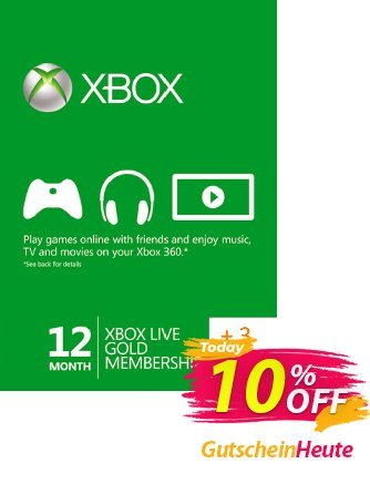 12 + 3 Month Xbox Live Gold Membership - Xbox One/360  Gutschein 12 + 3 Month Xbox Live Gold Membership (Xbox One/360) Deal Aktion: 12 + 3 Month Xbox Live Gold Membership (Xbox One/360) Exclusive Easter Sale offer 