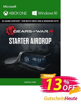 Gears of War 4 : Starter Airdrop Content Pack Xbox One / PC Gutschein Gears of War 4 : Starter Airdrop Content Pack Xbox One / PC Deal Aktion: Gears of War 4 : Starter Airdrop Content Pack Xbox One / PC Exclusive Easter Sale offer 