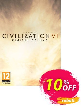 Sid Meier’s Civilization VI 6 Digital Deluxe PC - Global  Gutschein Sid Meier’s Civilization VI 6 Digital Deluxe PC (Global) Deal Aktion: Sid Meier’s Civilization VI 6 Digital Deluxe PC (Global) Exclusive offer 