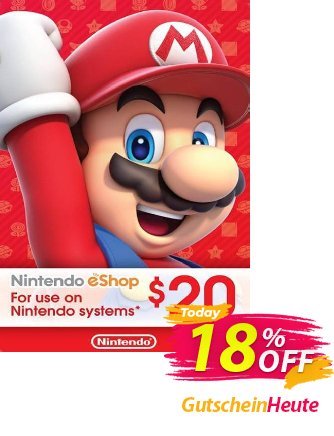 Nintendo eShop Card $20 (USA) Coupon, discount Nintendo eShop Card $20 (USA) Deal. Promotion: Nintendo eShop Card $20 (USA) Exclusive Easter Sale offer 