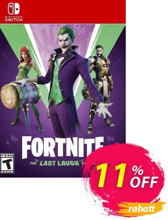 Fortnite: The Last Laugh Bundle Switch - US  Gutschein Fortnite: The Last Laugh Bundle Switch (US) Deal Aktion: Fortnite: The Last Laugh Bundle Switch (US) Exclusive Easter Sale offer 
