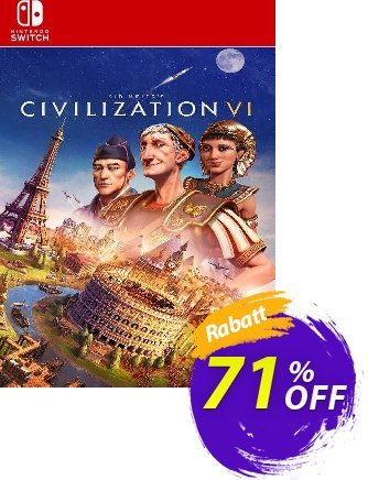 Sid Meier&#039;s Civilization VI  Switch - EU  Gutschein Sid Meier&#039;s Civilization VI  Switch (EU) Deal 2024 CDkeys Aktion: Sid Meier&#039;s Civilization VI  Switch (EU) Exclusive Sale offer 