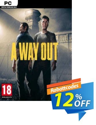 A Way Out PC (EN) Coupon, discount A Way Out PC (EN) Deal 2024 CDkeys. Promotion: A Way Out PC (EN) Exclusive Sale offer 