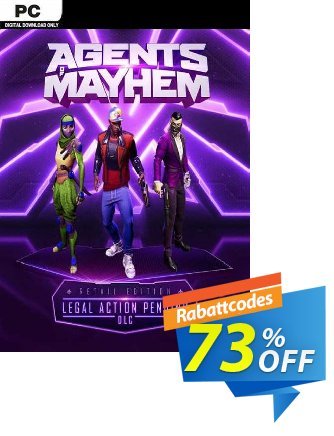 Agents of Mayhem - Legal Action Pending PC - DLC Gutschein Agents of Mayhem - Legal Action Pending PC - DLC Deal 2024 CDkeys Aktion: Agents of Mayhem - Legal Action Pending PC - DLC Exclusive Sale offer 