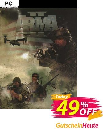 Arma 2 PC Coupon, discount Arma 2 PC Deal 2024 CDkeys. Promotion: Arma 2 PC Exclusive Sale offer 