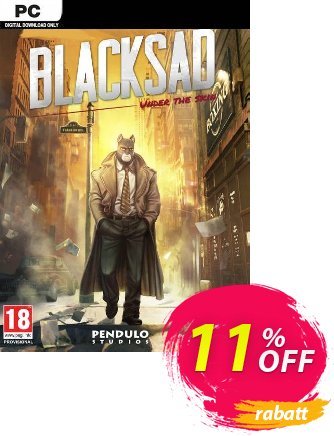 Blacksad: Under the Skin PC (EU) Coupon, discount Blacksad: Under the Skin PC (EU) Deal 2024 CDkeys. Promotion: Blacksad: Under the Skin PC (EU) Exclusive Sale offer 