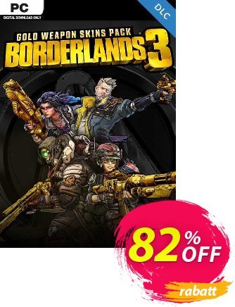 Borderlands 3: Gold Weapon Skins Pack PC -  DLC discount coupon Borderlands 3: Gold Weapon Skins Pack PC -  DLC Deal 2024 CDkeys - Borderlands 3: Gold Weapon Skins Pack PC -  DLC Exclusive Sale offer 