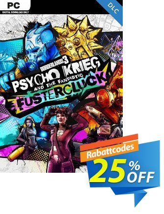 Borderlands 3: Psycho Krieg and the Fantastic Fustercluck PC - DLC (Steam) discount coupon Borderlands 3: Psycho Krieg and the Fantastic Fustercluck PC - DLC (Steam) Deal 2024 CDkeys - Borderlands 3: Psycho Krieg and the Fantastic Fustercluck PC - DLC (Steam) Exclusive Sale offer 
