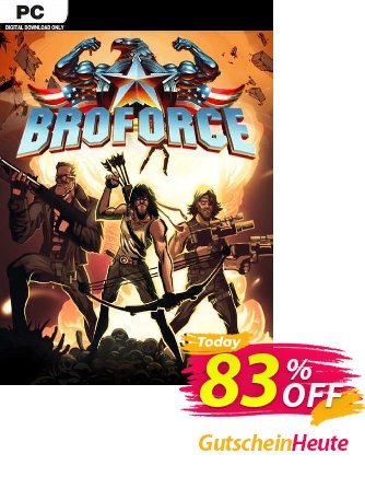 Broforce PC Coupon, discount Broforce PC Deal 2024 CDkeys. Promotion: Broforce PC Exclusive Sale offer 