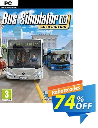 Bus Simulator 16 Gold Edition PC (EU) Coupon, discount Bus Simulator 16 Gold Edition PC (EU) Deal 2024 CDkeys. Promotion: Bus Simulator 16 Gold Edition PC (EU) Exclusive Sale offer 