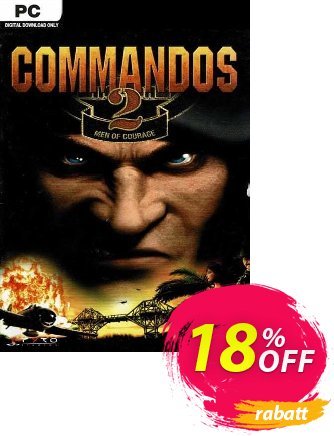 Commandos 2 Men of Courage PC Coupon, discount Commandos 2 Men of Courage PC Deal 2024 CDkeys. Promotion: Commandos 2 Men of Courage PC Exclusive Sale offer 