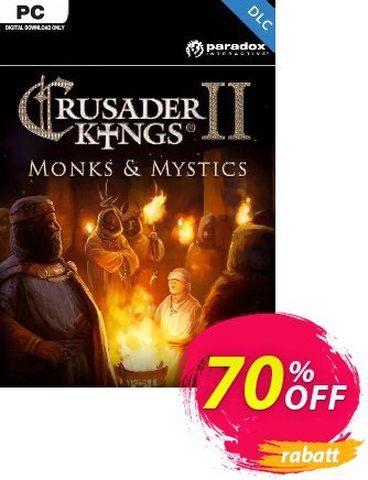 Crusader Kings II: Monks and Mystics PC - DLC discount coupon Crusader Kings II: Monks and Mystics PC - DLC Deal 2024 CDkeys - Crusader Kings II: Monks and Mystics PC - DLC Exclusive Sale offer 