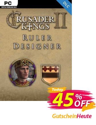 Crusader Kings II - Ruler Designer PC - DLC discount coupon Crusader Kings II - Ruler Designer PC - DLC Deal 2024 CDkeys - Crusader Kings II - Ruler Designer PC - DLC Exclusive Sale offer 