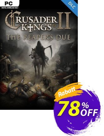 Crusader Kings II: The Reaper&#039;s Due PC - DLC Coupon, discount Crusader Kings II: The Reaper&#039;s Due PC - DLC Deal 2024 CDkeys. Promotion: Crusader Kings II: The Reaper&#039;s Due PC - DLC Exclusive Sale offer 