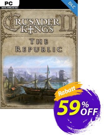 Crusader Kings II: The Republic PC - DLC Coupon, discount Crusader Kings II: The Republic PC - DLC Deal 2024 CDkeys. Promotion: Crusader Kings II: The Republic PC - DLC Exclusive Sale offer 