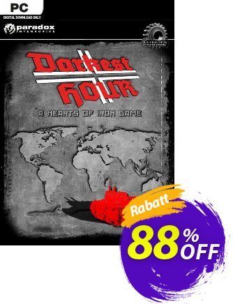 Darkest Hour - A Hearts of Iron Game PC Coupon, discount Darkest Hour - A Hearts of Iron Game PC Deal 2024 CDkeys. Promotion: Darkest Hour - A Hearts of Iron Game PC Exclusive Sale offer 