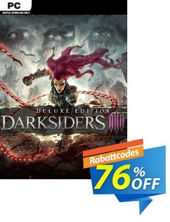 Darksiders 3 - Deluxe Edition PC - EU  Gutschein Darksiders 3 - Deluxe Edition PC (EU) Deal 2024 CDkeys Aktion: Darksiders 3 - Deluxe Edition PC (EU) Exclusive Sale offer 