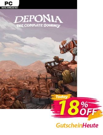 Deponia The Complete Journey PC Coupon, discount Deponia The Complete Journey PC Deal 2024 CDkeys. Promotion: Deponia The Complete Journey PC Exclusive Sale offer 