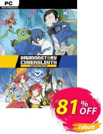 Digimon Story Cyber Sleuth: Complete Edition PC Coupon, discount Digimon Story Cyber Sleuth: Complete Edition PC Deal 2024 CDkeys. Promotion: Digimon Story Cyber Sleuth: Complete Edition PC Exclusive Sale offer 