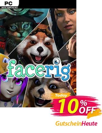 FaceRig PC Coupon, discount FaceRig PC Deal 2024 CDkeys. Promotion: FaceRig PC Exclusive Sale offer 