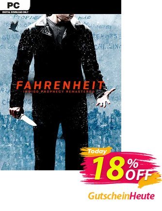 Fahrenheit Indigo Prophecy Remastered PC Coupon, discount Fahrenheit Indigo Prophecy Remastered PC Deal 2024 CDkeys. Promotion: Fahrenheit Indigo Prophecy Remastered PC Exclusive Sale offer 