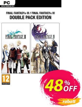 Final Fantasy III + IV Double Pack PC discount coupon Final Fantasy III + IV Double Pack PC Deal 2024 CDkeys - Final Fantasy III + IV Double Pack PC Exclusive Sale offer 