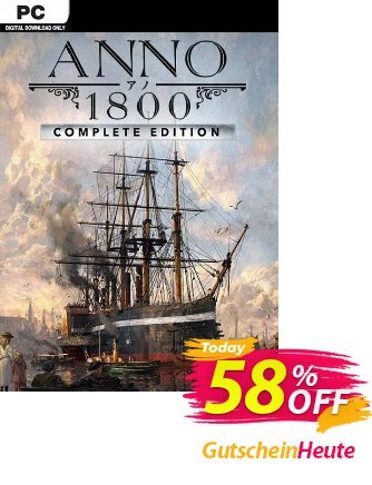 Anno 1800 - Complete Edition PC (EU) Coupon, discount Anno 1800 - Complete Edition PC (EU) Deal 2024 CDkeys. Promotion: Anno 1800 - Complete Edition PC (EU) Exclusive Sale offer 