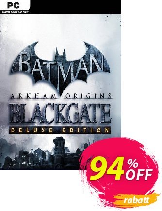 Batman: Arkham Origins Blackgate - Deluxe Edition PC Gutschein Batman: Arkham Origins Blackgate - Deluxe Edition PC Deal 2024 CDkeys Aktion: Batman: Arkham Origins Blackgate - Deluxe Edition PC Exclusive Sale offer 