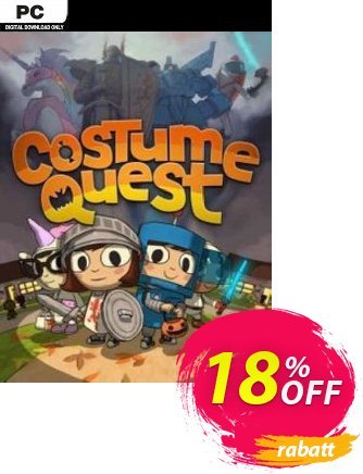Costume Quest PC Coupon, discount Costume Quest PC Deal 2024 CDkeys. Promotion: Costume Quest PC Exclusive Sale offer 