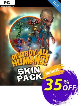 Destroy All Humans! Skin Pack PC - DLC discount coupon Destroy All Humans! Skin Pack PC - DLC Deal 2024 CDkeys - Destroy All Humans! Skin Pack PC - DLC Exclusive Sale offer 