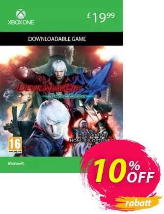 Devil May Cry 4 Special Edition Xbox One Gutschein Devil May Cry 4 Special Edition Xbox One Deal 2024 CDkeys Aktion: Devil May Cry 4 Special Edition Xbox One Exclusive Sale offer 