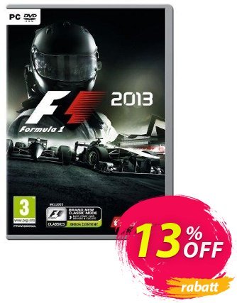 F1 2013 PC Coupon, discount F1 2013 PC Deal 2024 CDkeys. Promotion: F1 2013 PC Exclusive Sale offer 