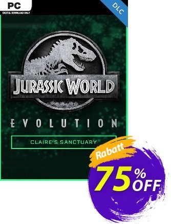 Jurassic World Evolution PC: Claire&#039;s Sanctuary DLC Coupon, discount Jurassic World Evolution PC: Claire&#039;s Sanctuary DLC Deal 2024 CDkeys. Promotion: Jurassic World Evolution PC: Claire&#039;s Sanctuary DLC Exclusive Sale offer 