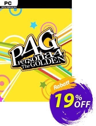 Persona 4 - Golden PC (WW) Coupon, discount Persona 4 - Golden PC (WW) Deal 2024 CDkeys. Promotion: Persona 4 - Golden PC (WW) Exclusive Sale offer 