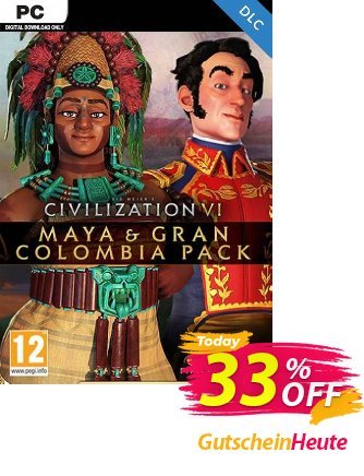 Sid Meier&#039;s Civilization VI - Maya & Gran Colombia Pack PC - DLC discount coupon Sid Meier&#039;s Civilization VI - Maya &amp; Gran Colombia Pack PC - DLC Deal 2024 CDkeys - Sid Meier&#039;s Civilization VI - Maya &amp; Gran Colombia Pack PC - DLC Exclusive Sale offer 